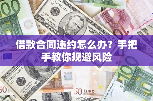 武汉借款合同违约怎么办？手把手教你规避风险