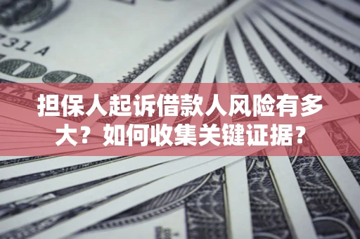 武汉担保人起诉借款人风险有多大？如何收集关键证据？