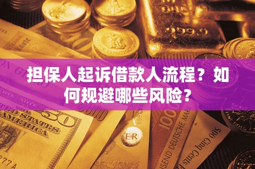 武汉担保人起诉借款人流程？如何规避哪些风险？