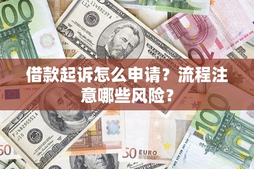 武汉借款起诉怎么申请？流程注意哪些风险？