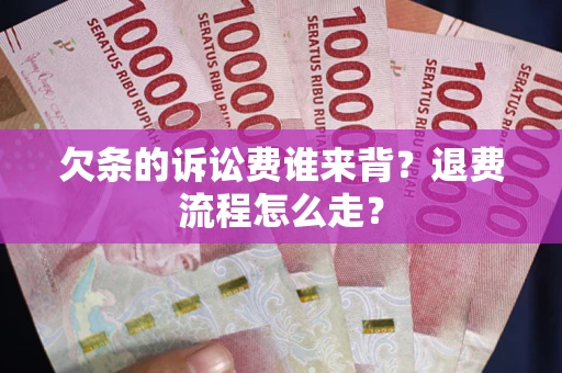 武汉欠条的诉讼费谁来背？退费流程怎么走？